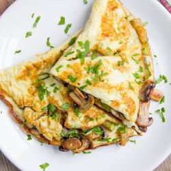 Omelete fofa de legumes