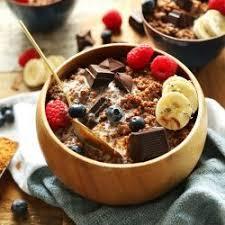 Taça de bulgur com chocolate